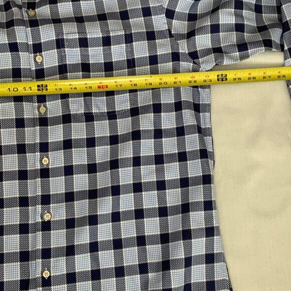 Peter‎ Millar Plaid Cotton shirt size large - Picture 4 of 5